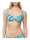 Summer Mix & Match Bikini Σουτιέν Animal Print Πράσινο