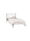 Anabel Bett Halb-Doppelbett Metall Gray mit Latten für Matratze 110x200cm