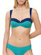 Summer Glow Dp Trägerloses Bikinioberteil Marineblau