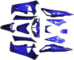 Motorcycle Plastic Set for Honda Innova 125 Blue 13pcs
