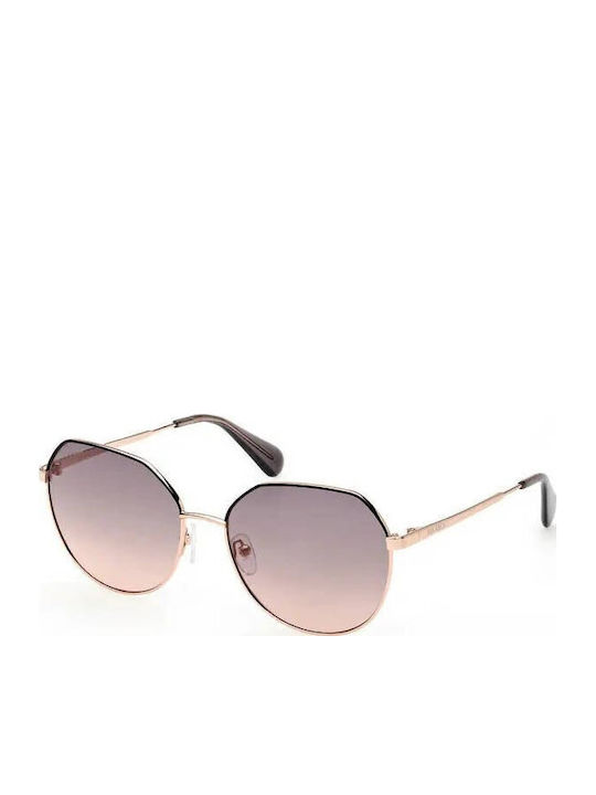 Max & Co Women's Sunglasses with Rose Gold Metal Frame and Pink Gradient Lens MO0072 33B
