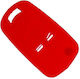 Car Key Cover Case CODE 68612 made of with 2 Buttons for Opel in Red Color
