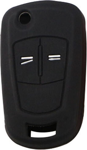 Car Key Cover Case CODE 68612 made of with 2 Buttons for Opel in Black Color