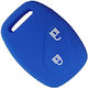 Car Key Cover Case 2 BUTTONS made of with 2 Buttons for Honda in Blue Color