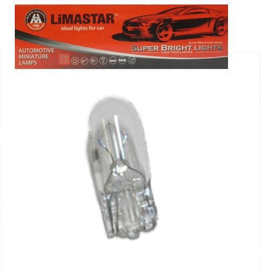 Limastar Lamps Car & Motorcycle T10/ALKALINE T10 LED 12V 3.4W 1pcs