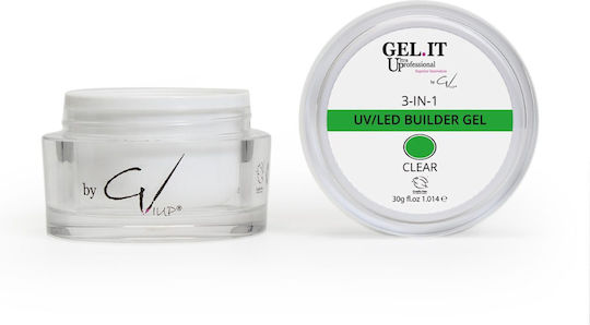 GEL.IT.UP 3-in-1 Gel Νυχιών Διάφανο 30ml