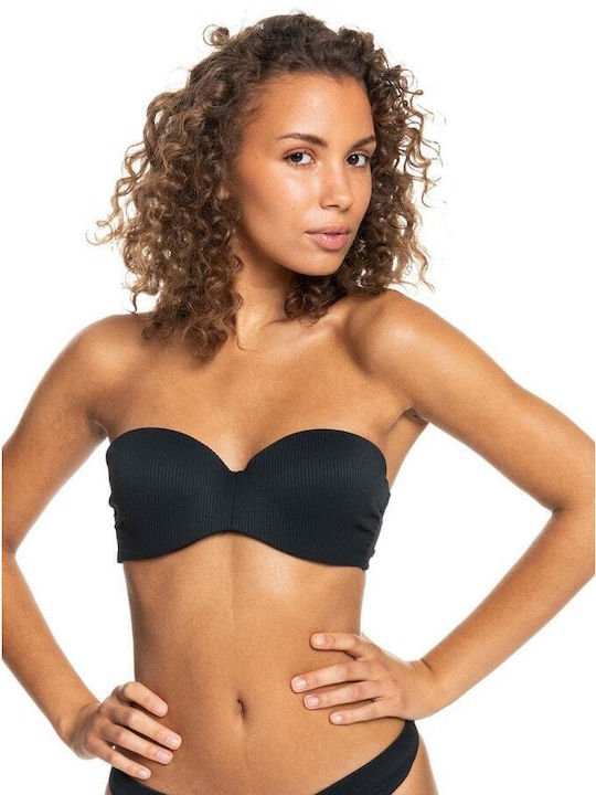 Roxy Strapless Bikini Top Μαύρο