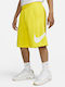 Nike Sportswear Club Αθλητική Ανδρική Βερμούδα Κίτρινη