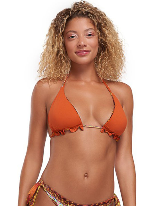Bikini Triangle B Cup With Padding Orange