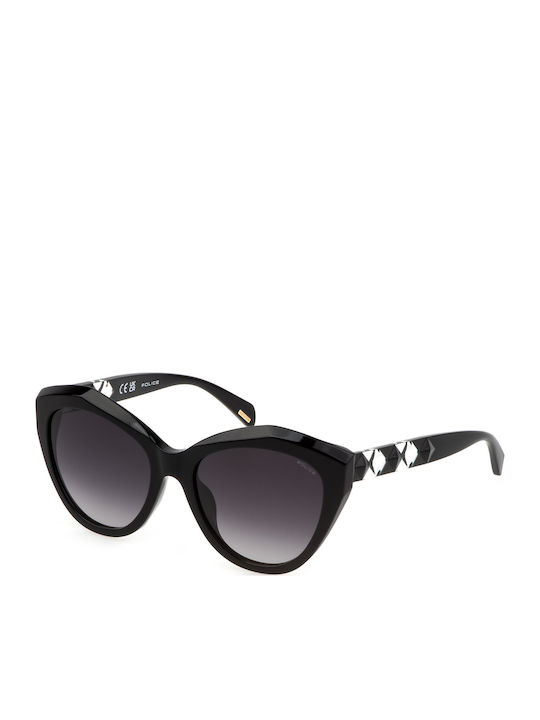 Police Sunglasses Μαύρα with Acetate Frame & Gray Lens