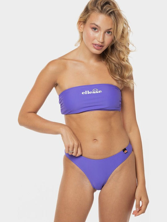 Ellesse Letti Strapless Bikini Top Μωβ