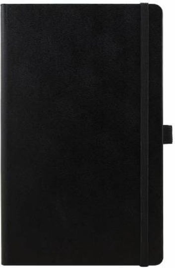 THeofylaktos Soft Flex Notebook Ruled with Elastic and Pen Holder Black