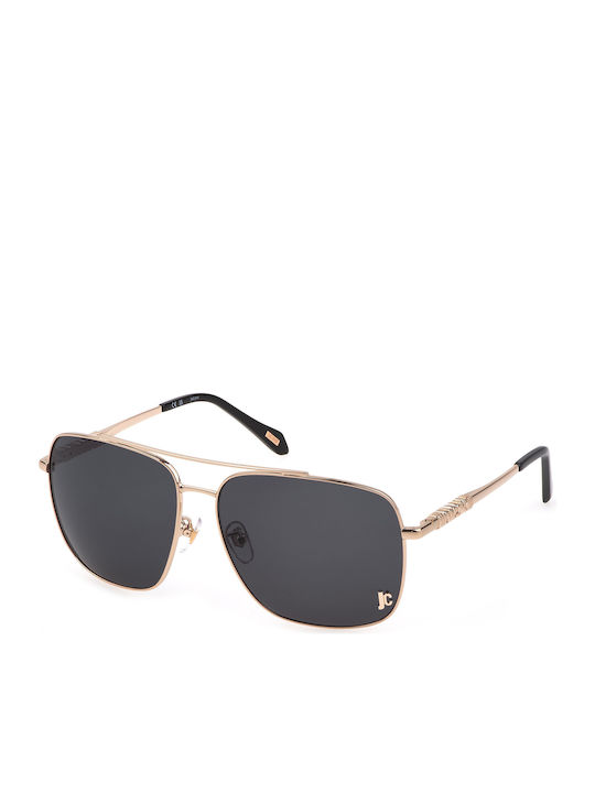 Just Cavalli Sunglasses Ροζ Χρυσά with Metal Frame & Gray Lens