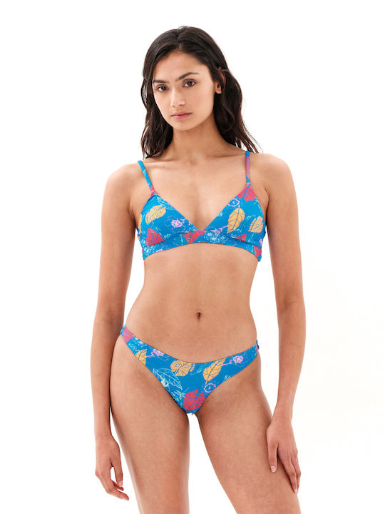 Bikini Set Triangle Top & Brazil Bottom 231.EW571.20 with Adjustable Straps Royal Blue