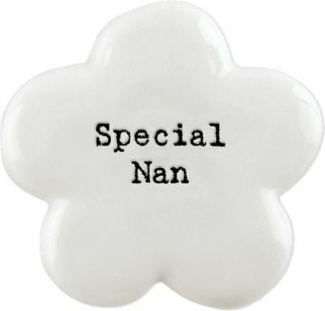 Synchronia Διακοσμητικό Λουλούδι Special Nan από Κεραμικό Υλικό 4x1.6cm