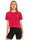 Be:Nation Women's Athletic Crop T-shirt Fuchsia