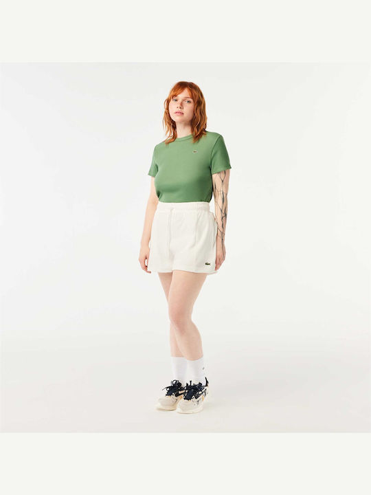 Lacoste Women's Terry Activewear Shorts White
