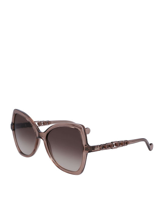 Liu Jo Women's Sunglasses with Brown Plastic Fr...