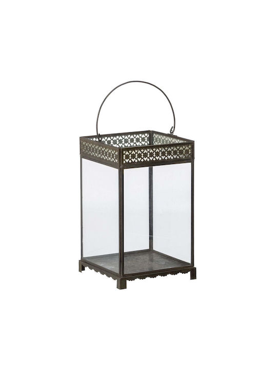 BigBuy Metallic Lantern Gold 18x18x29cm