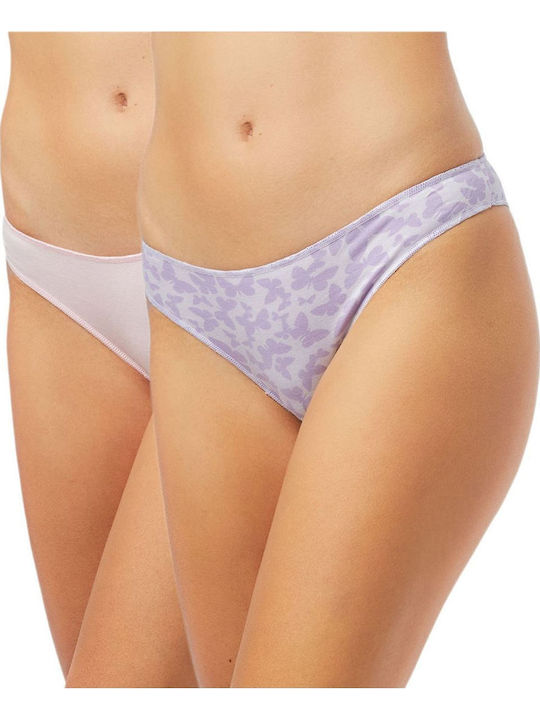 Minerva Rio Modal Fimelle Women's Slip 2Pack Beige