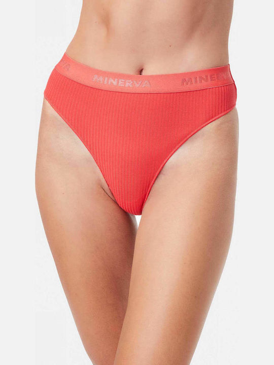 Minerva Modal Γυναικείο Slip Κόκκινο