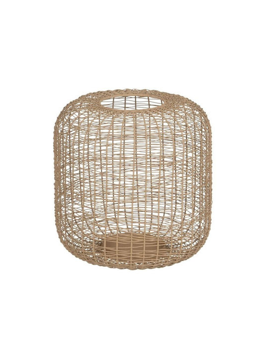 BigBuy Metallic Lantern Beige 24x24x23cm