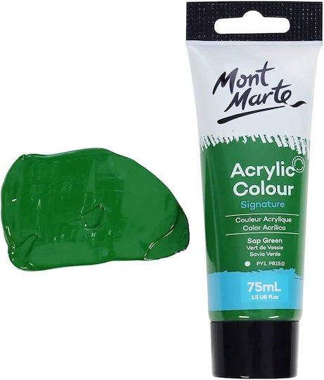 Mont Marte Signature Set Culori Acrilice Pictură 26 Sap Green 75ml 1buc
