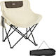 Outsunny Oxford Chair Beach White 61x54x66cm