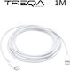 Treqa USB 2.0 Cable USB-C Male - USB-C White 1m CA-1015