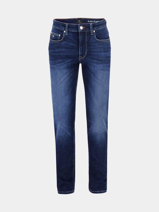 Men's Jeans Pants with Slim Tapered Fit Navy Blue