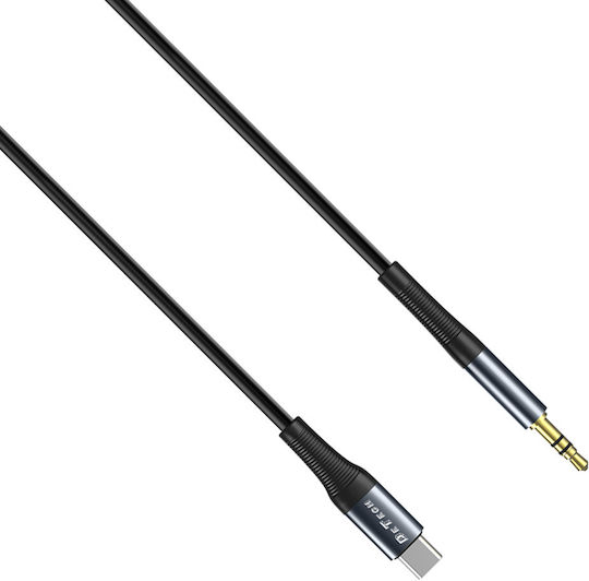 DE-42CA USB 2.0 Cable USB Type-C Male 3.5mm Black 1m