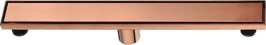 Orabella Κανάλι Ντουζιέρας με Μήκος 61εκ. Χρυσό Rose Gold
