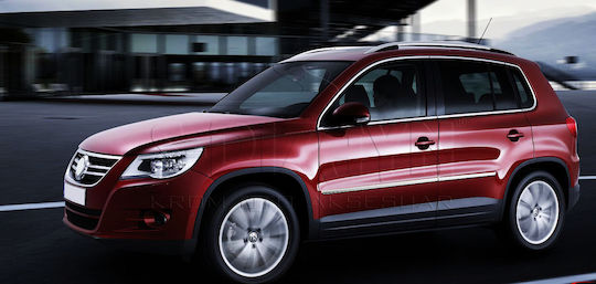 S-dizayn TIGUAN 5D 2007-2015 ПРОТЕКТОРНА Защитни за Врати на кола 4бр Сребрист