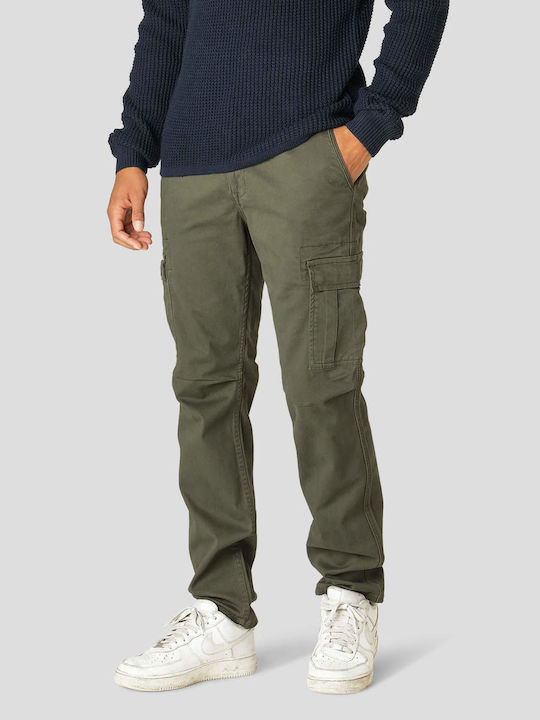 Gnious Trousers Cargo Elastic in Loose Fit Khaki