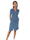 Vamp Women's Mini Dress Beachwear Blue