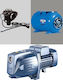 Pedrollo MONTARE JSWm 2AX + Cu o singură fază Pompa de presiune pentru apă cu rezervor Orizontal de 60lt litri 1.25hp