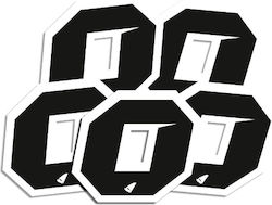 UFO Stickers Set Black