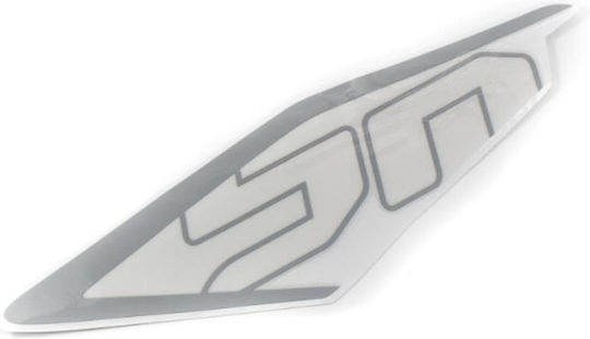 Benelli Dekorative Aufkleber BN 302 17'-22' LINKES ORIGINAL Silber