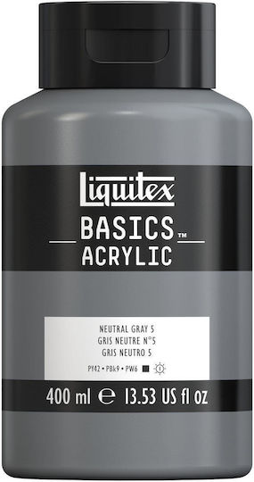 Liquitex Basics Ακρυλικό Χρώμα Ζωγραφικής 599 Neutral Gray 5 400ml