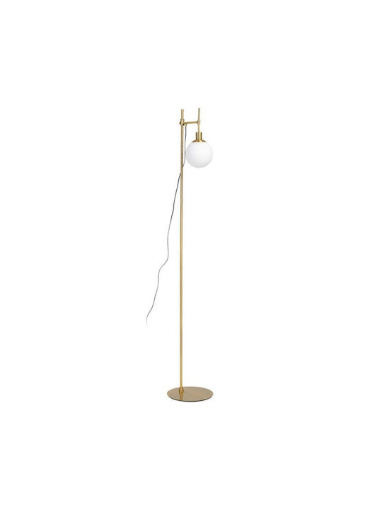 BigBuy Floor Lamp H160xW24cm. with Socket for Bulb E14 Gold