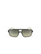 Fila Men's Sunglasses with White Metal Frame and Gray Gradient Lens SFI460 4ALP