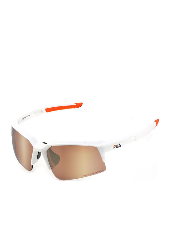FILA Unisex Sunglasses with White Plastic Frame...