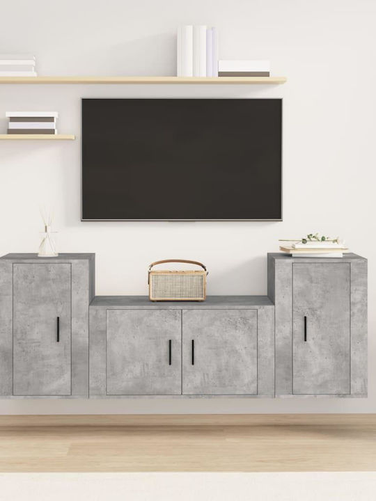 Living Room TV Unit Gray L40xW34.5xH60cm