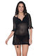 Luna Elisa Women's Mini Dress Beachwear Black