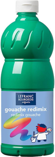 Lefranc Bourgeois Redimix Gouache Τέμπερα Ζωγραφικής 558/563 Brilliant Green σε Μπουκάλι 1000ml