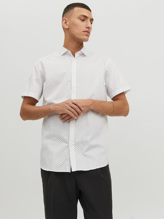 Jack & Jones Men's Shirt Short Sleeve White