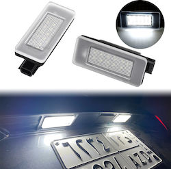 Cautex Φώτα Πινακίδας Led 12V για Renault Scenic Dacia Duster 2010 2τμχ