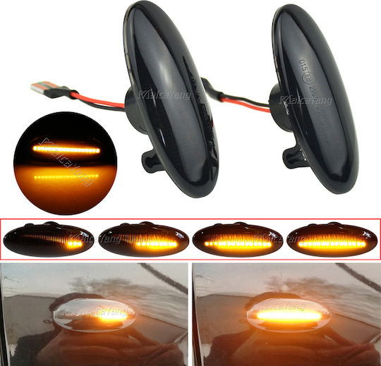 Cautex Flash Lumini LED pentru Nissan Evalia / Juke / Micra / Pixo / Qashqai / Tiida / X-Trail Opel Movano Renault Maestru / Koleos 2buc