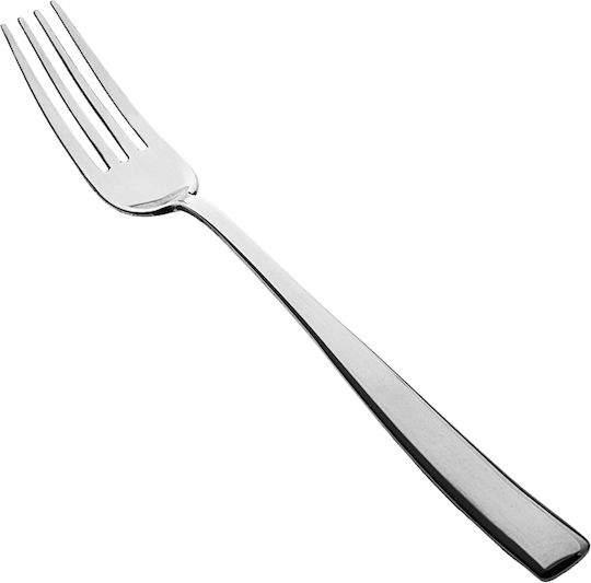 Salvinelli Metallic Fruit/Dessert Fork Silver Time 18cm