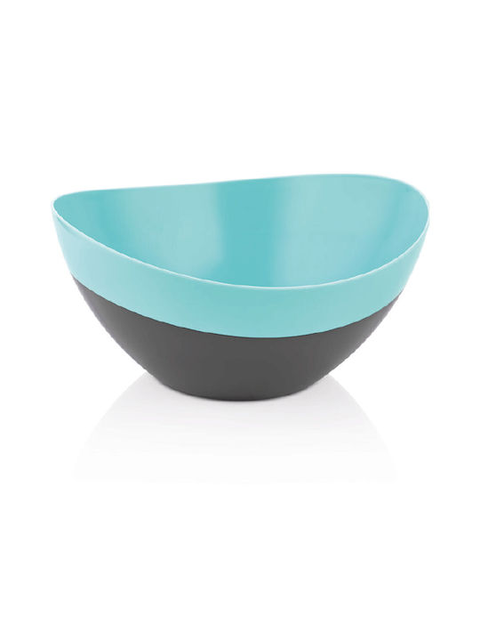 Qlux Plastic Salad Bowl Blue 27x25x11cm